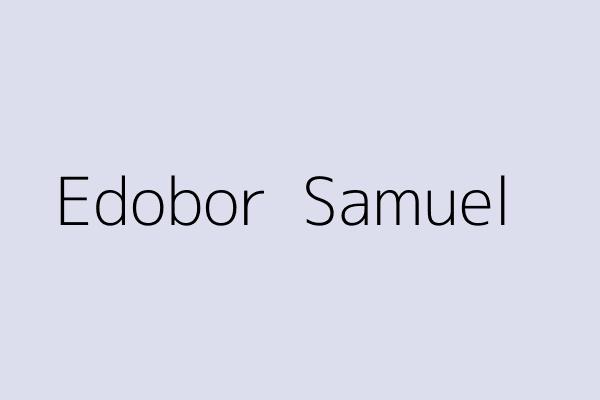 Edobor  Samuel 